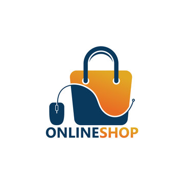 Online Shop Logo Template Design Vector, Emblem, Design Concept, Creative  Symbol, Icon Stock Vector | Adobe Stock