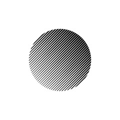 Circle halftone effect on white background