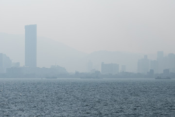 Naklejka premium Georgetown in fog