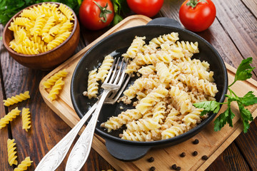 Pasta with minced meat