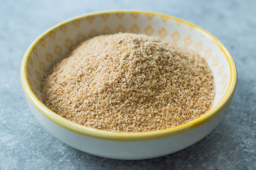 Bread Crumbs / Rusk Powder in Porcelain Bowl.