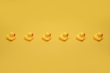 Bath ducks in a row