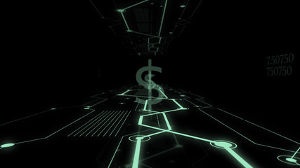 Foreign currency exchange concept abstract background.