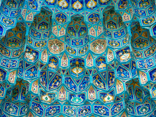 decor of a muslim mosque in st petersburg