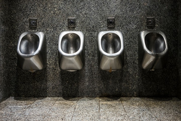 Men wc public toilette composition in urban modern style