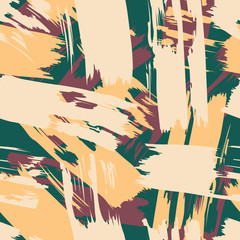 Brush stroke artistic seamless pattern. - 287328973