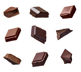 chocolate piece sweet food dessert falling