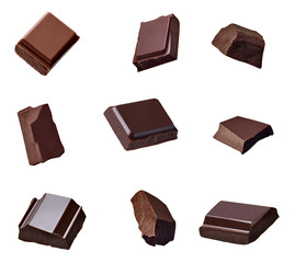 chocolate piece sweet food dessert falling