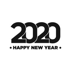 Happy new year card for 2020 year