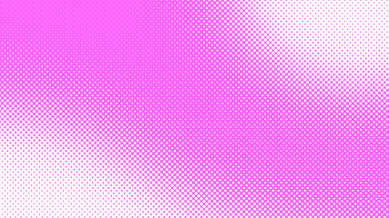 Light magenta retro comic pop art background with halftone dots design, vector illustration template