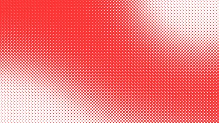 Fotobehang Red and white retro comic pop art background with halftone dots design, vector illustration template © Sorokin