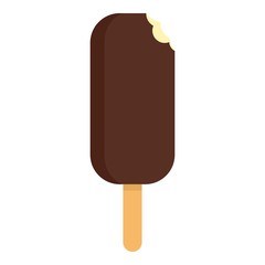 Bit popsicle icon. Flat illustration of bit popsicle vector icon for web design