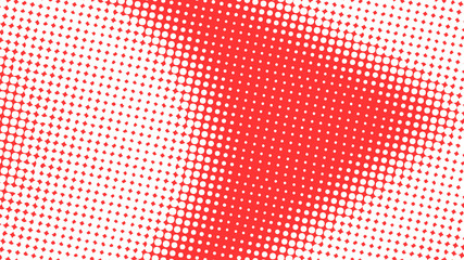 Light red modern pop art background with halftone dots design, vector illustration