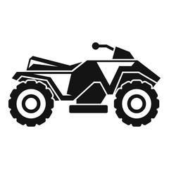 Extreme quad bike icon. Simple illustration of extreme quad bike vector icon for web design isolated on white background