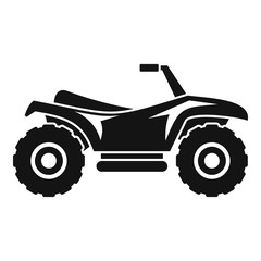 Terrain quad bike icon. Simple illustration of terrain quad bike vector icon for web design isolated on white background © anatolir