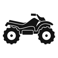 Ride quad bike icon. Simple illustration of ride quad bike vector icon for web design isolated on white background
