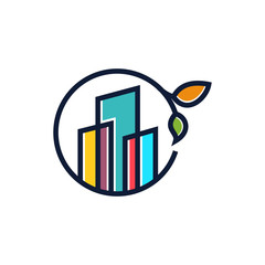 leaf build logo template