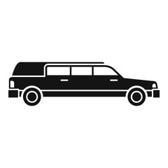 Personal limousine icon. Simple illustration of personal limousine vector icon for web design isolated on white background