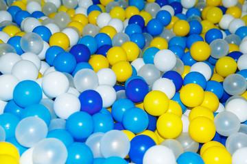 colored balls in the nursery