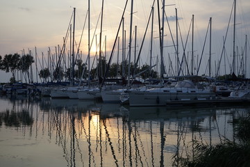 Fototapeta na wymiar Summertime in Balaton lake - Hungary, Europe
