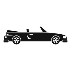 Cabriolet car icon. Simple illustration of cabriolet car vector icon for web design isolated on white background