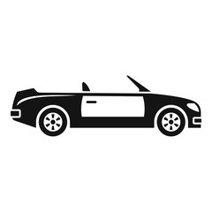 Sport cabriolet icon. Simple illustration of sport cabriolet vector icon for web design isolated on white background