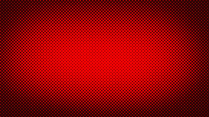 Dark red retro comic pop art background with haftone dots design. Vector clear template for banner or comic book design, etc © Sorokin