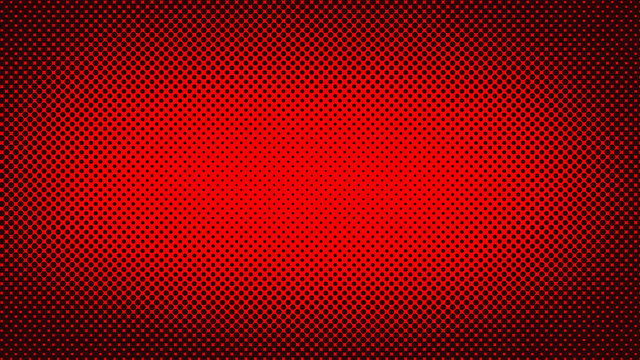 Dark red retro comic pop art background with haftone dots design. Vector clear template for banner or comic book design, etc