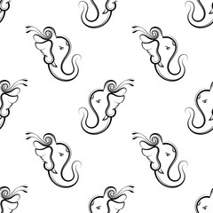 Ganesha The Lord Of Wisdom Seamless Pattern