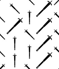 Kitchen Lighter Icon Seamless Pattern