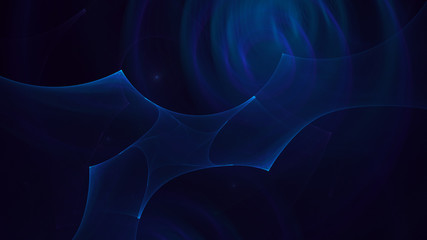 3D rendering multicolored abstract fractal on black background