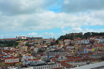 Fototapeta na wymiar panoramic view of Lisbon in Portugal