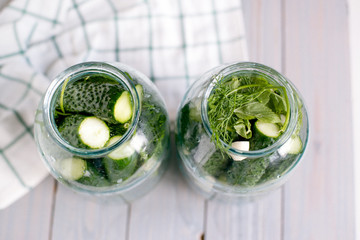 Sold cucumbers in the bank