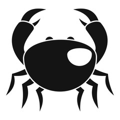 Sea crab icon. Simple illustration of sea crab vector icon for web design isolated on white background