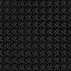 Geometric Modern Stylish Pattern. Seamless Black Background. Abstract Texture. Fine Ornament with Black Elements for Material Design