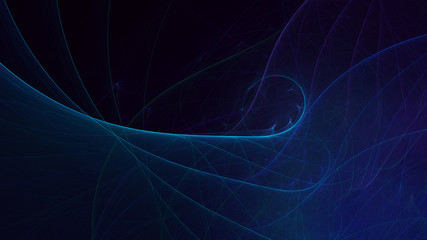 Naklejka premium 3D rendering multicolored abstract fractal on black background