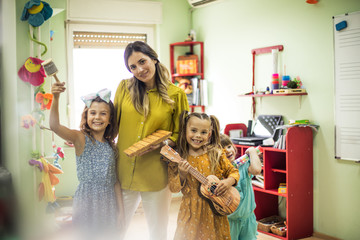 Started new class with music.