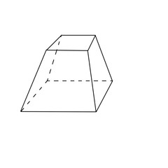 volumetric geometric figure on a white background