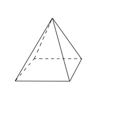 volumetric geometric figure on a white background