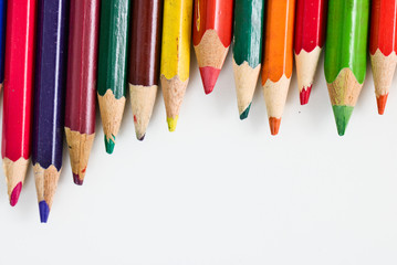 Colorful pencils background