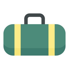 Sport bag icon. Flat illustration of sport bag vector icon for web design