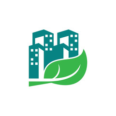 leaf building logo template