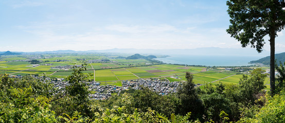 Fototapeta na wymiar 八幡山からの景色