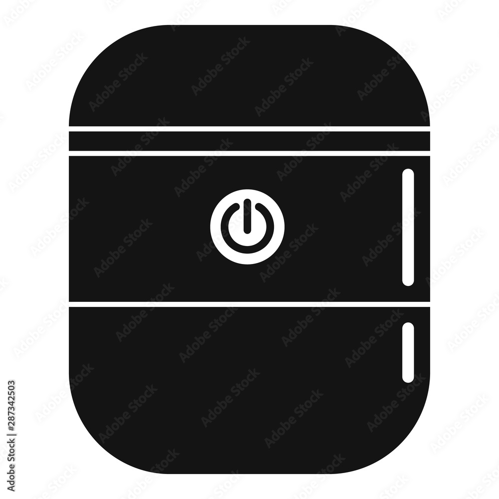 Poster system smart speaker icon. simple illustration of system smart speaker vector icon for web design is