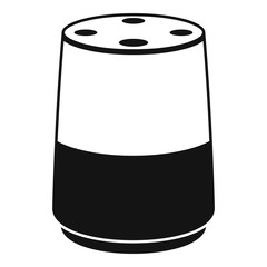 Audio smart speaker icon. Simple illustration of audio smart speaker vector icon for web design isolated on white background