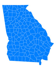 Karte von Georgia