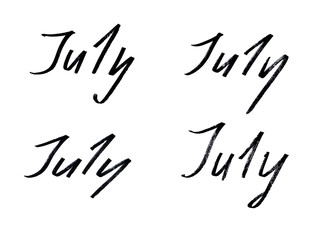 The hand-written inscription 