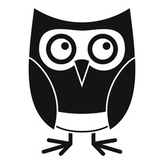 Cute owl icon. Simple illustration of cute owl vector icon for web design isolated on white background
