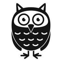 Owl kid icon. Simple illustration of owl kid vector icon for web design isolated on white background