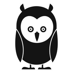 Kid owl icon. Simple illustration of kid owl vector icon for web design isolated on white background